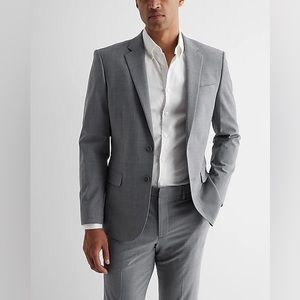 Extra Slim Gray Wool- Blend a modern Tech Suit Pant